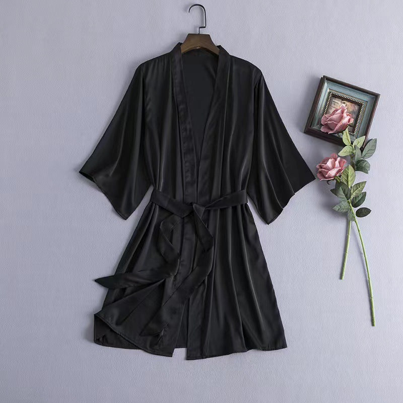 Silky Bridal Morning Gown Robe