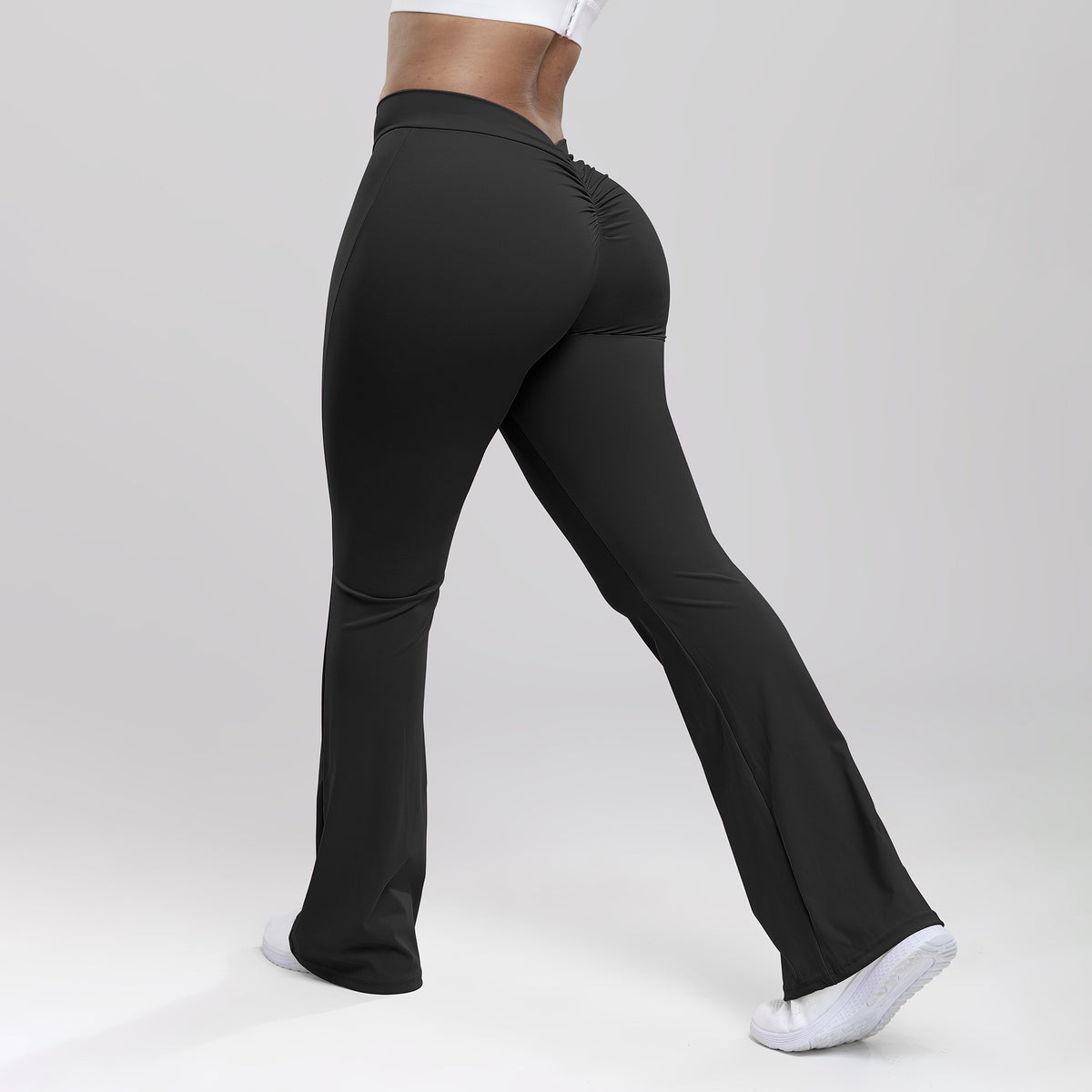 High-Waist Flared Yoga Pants