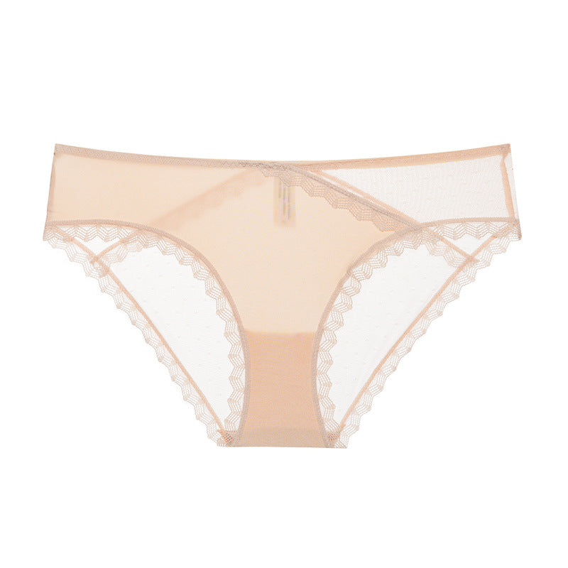 Ultra-Thin Lace Mesh Briefs