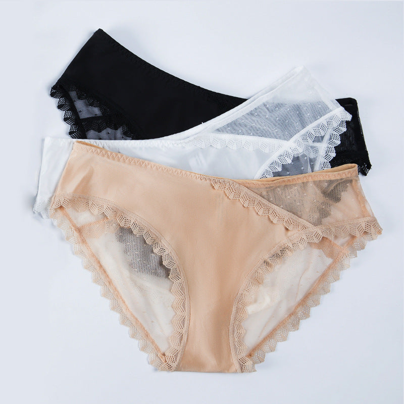 Ultra-Thin Lace Mesh Briefs