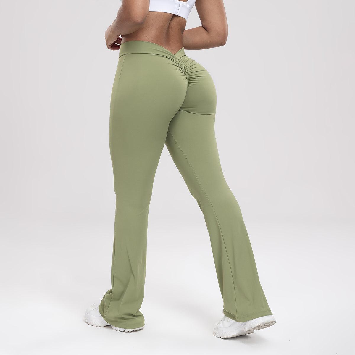 High-Waist Flared Yoga Pants