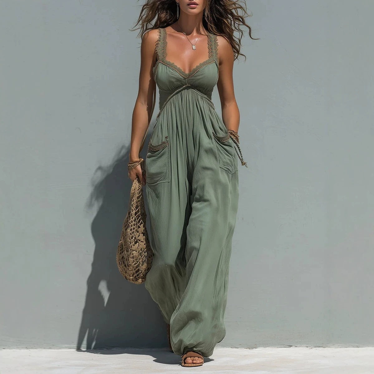 Halter Maxi Vacation Dress