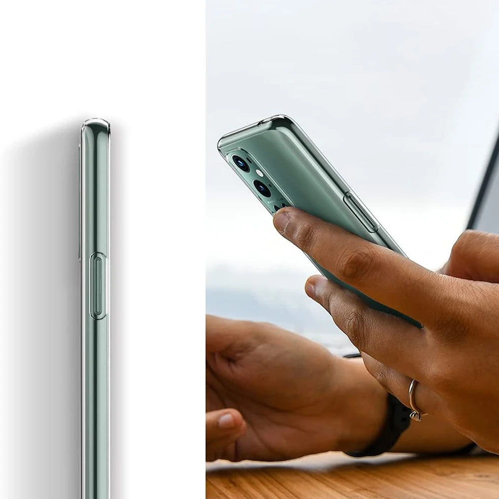 Ultra Thin Clear Silicone Case for OnePlus 9 / 9 Pro / 9R / 8 / 8 Pro / 8T / 7 / 7 Pro / 7T / 7T Pro – Soft TPU Full Cover