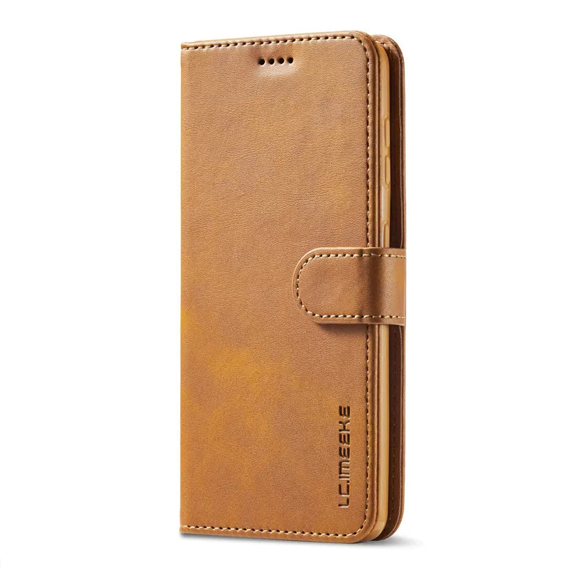 Leather Flip Wallet Case for Samsung Galaxy
