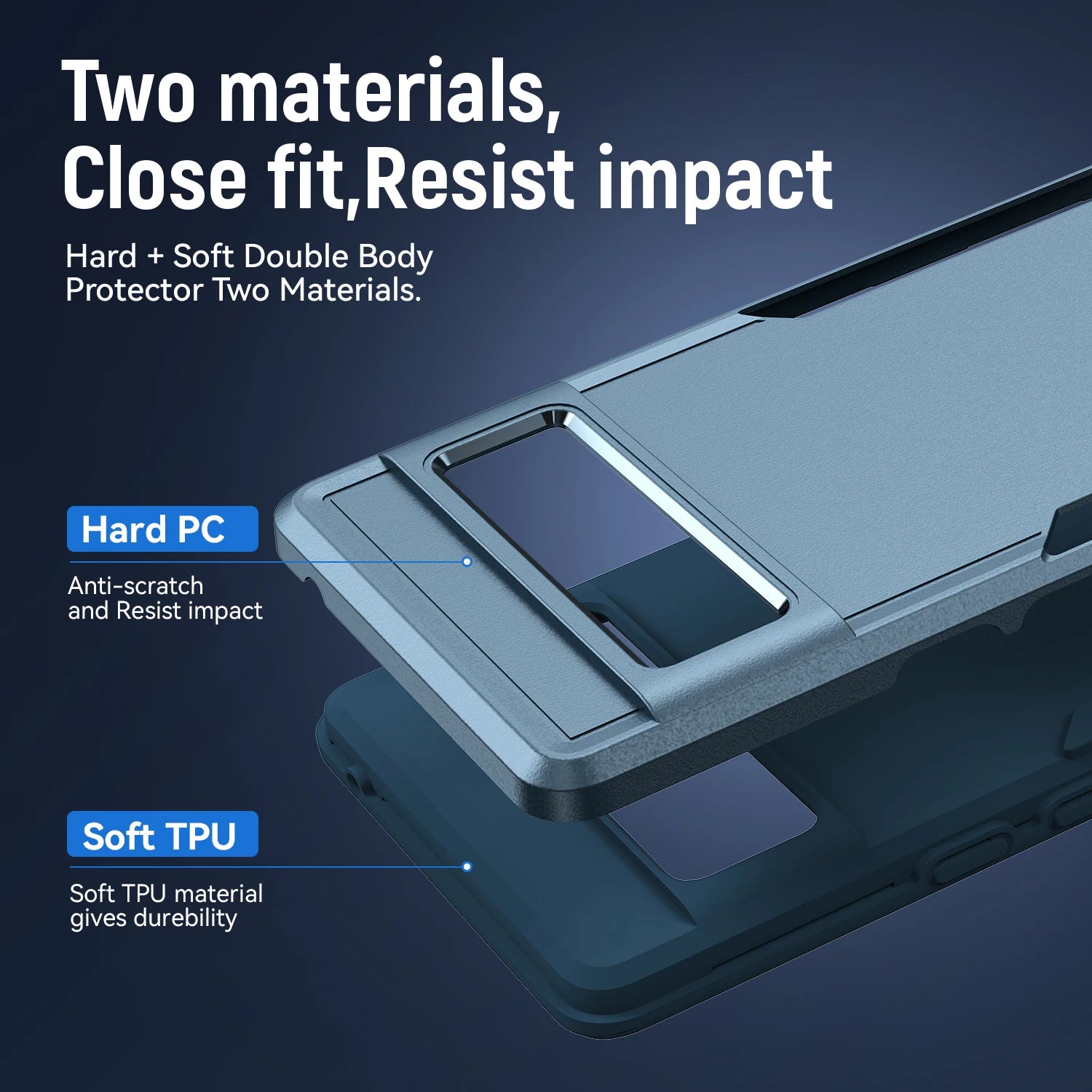 Heavy Duty Rugged Armor Case for Google Pixel 8 / 7 / 6 Series