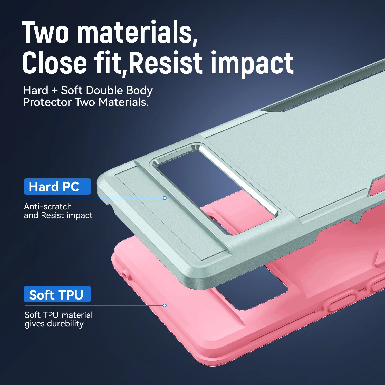 Heavy Duty Rugged Armor Case for Google Pixel 8 / 7 / 6 Series