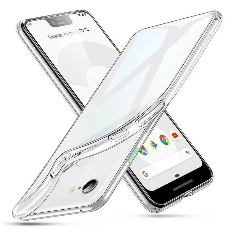 Ultra Thin Clear Silicone TPU Case for Google Pixel (All Models — Pixel 2 to Pixel 9 Series)