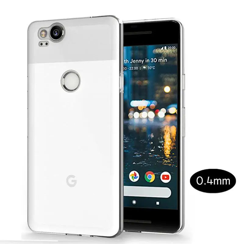 Ultra Thin Clear Silicone TPU Case for Google Pixel (All Models — Pixel 2 to Pixel 9 Series)