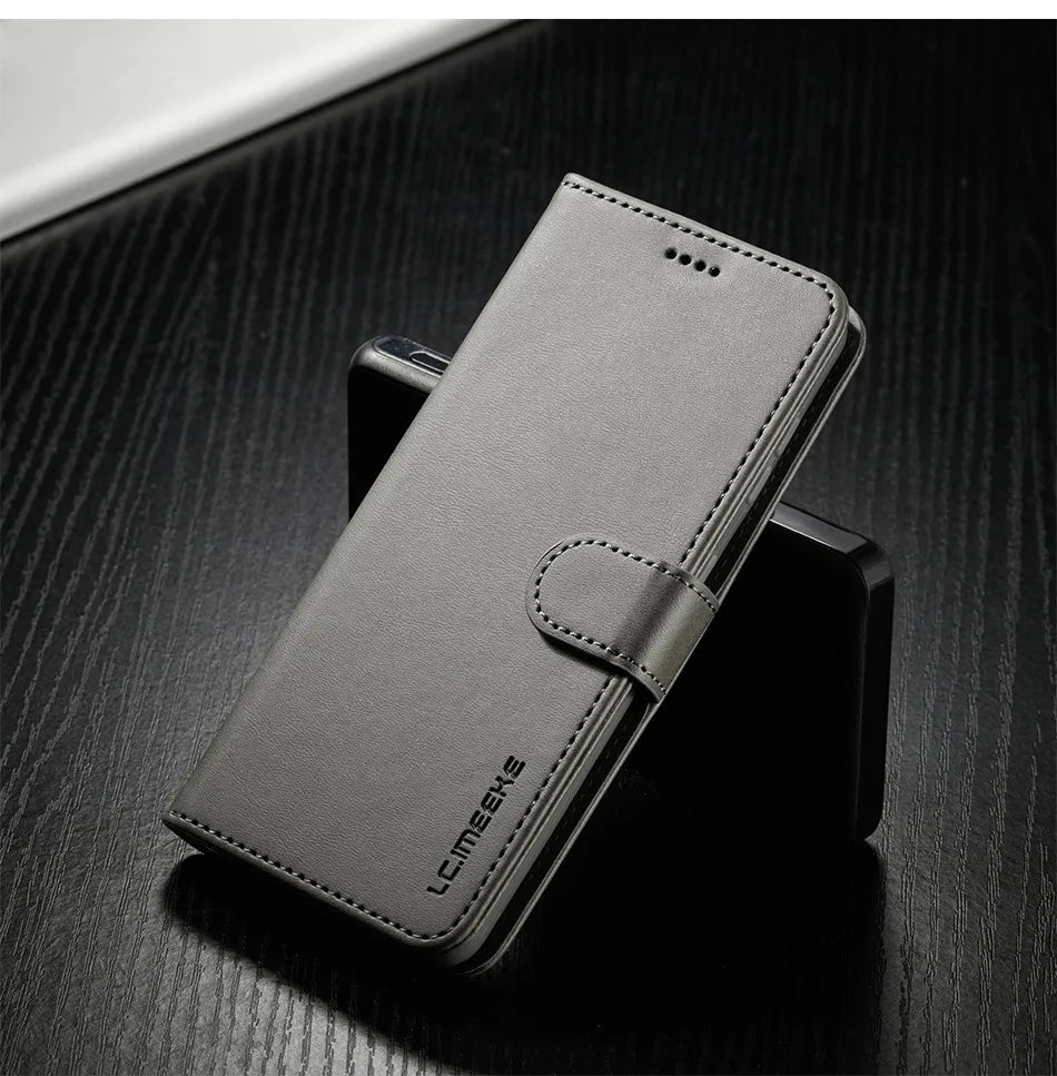 Leather Flip Wallet Case for Samsung Galaxy