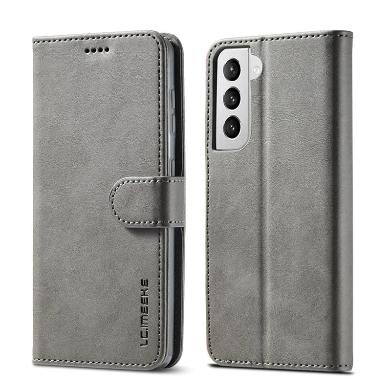 Leather Flip Wallet Case for Samsung Galaxy