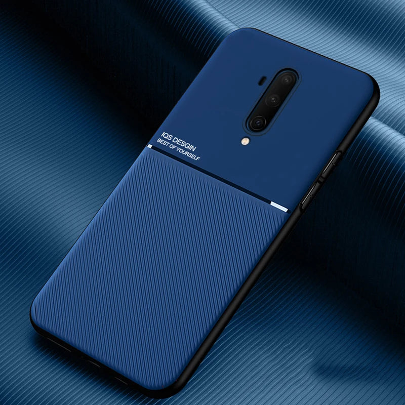 OnePlus Matte Case – Shockproof Cover with Magnetic Metal Plate