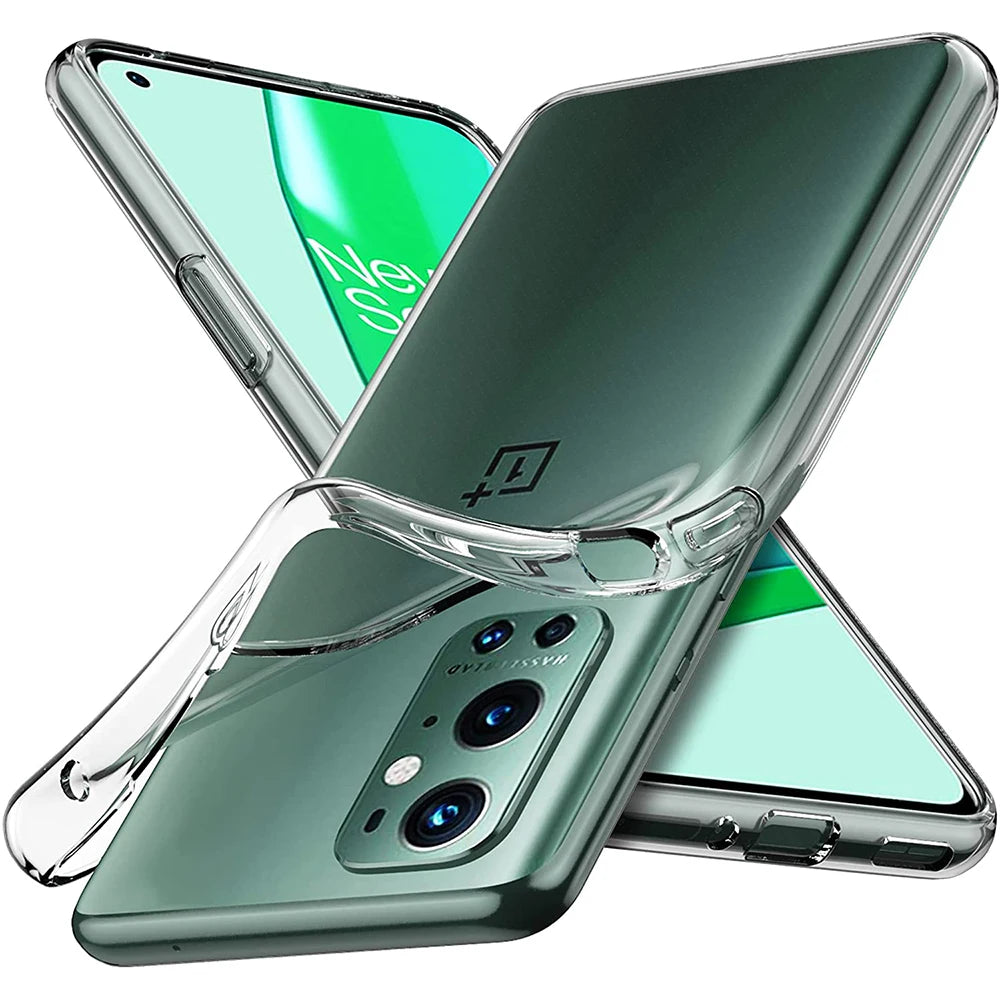 Ultra Thin Clear Silicone Case for OnePlus 9 / 9 Pro / 9R / 8 / 8 Pro / 8T / 7 / 7 Pro / 7T / 7T Pro – Soft TPU Full Cover