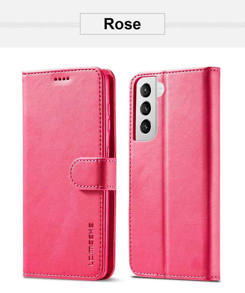 Leather Flip Wallet Case for Samsung Galaxy