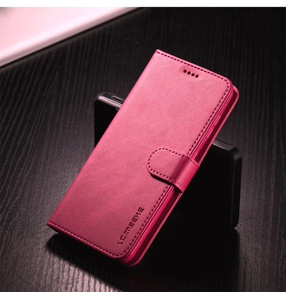 Leather Flip Wallet Case for Samsung Galaxy