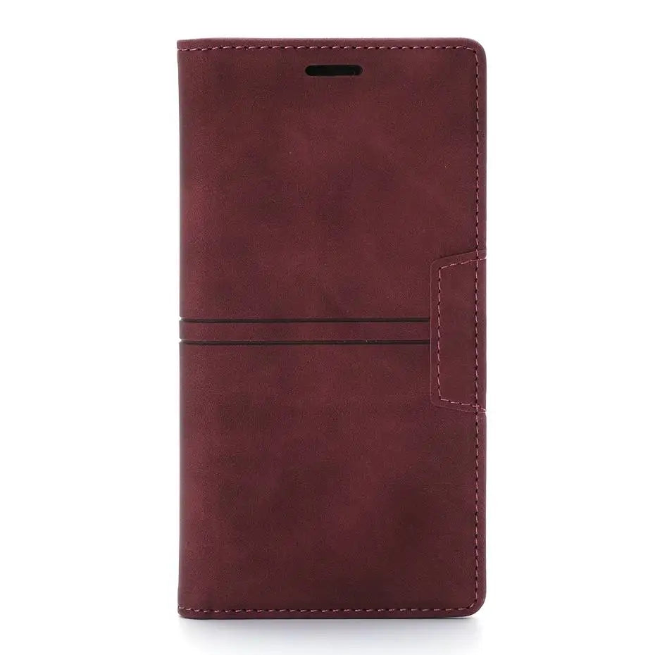 Luxury Leather Flip Wallet Case for Google Pixel