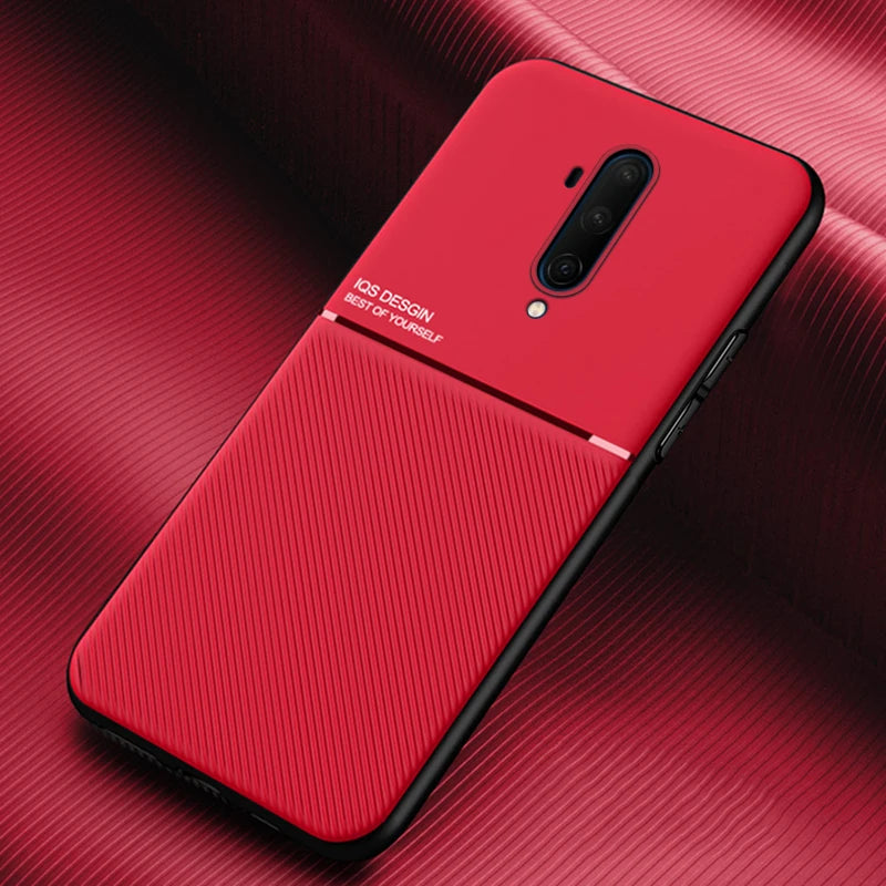 OnePlus Matte Case – Shockproof Cover with Magnetic Metal Plate