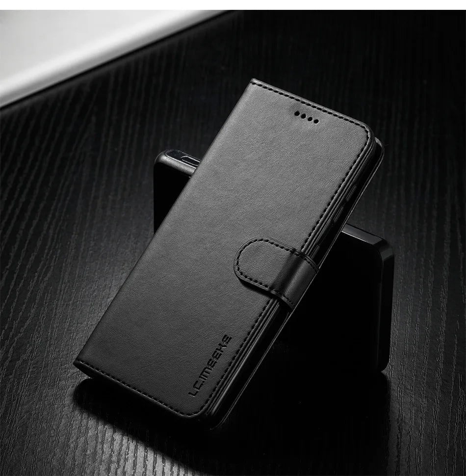 Leather Flip Wallet Case for Samsung Galaxy