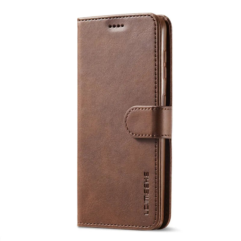 Leather Flip Wallet Case for Samsung Galaxy