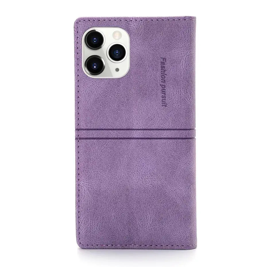 Luxury Leather Flip Wallet Case for Google Pixel