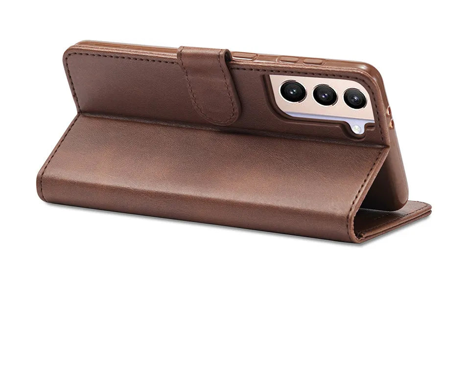Leather Flip Wallet Case for Samsung Galaxy