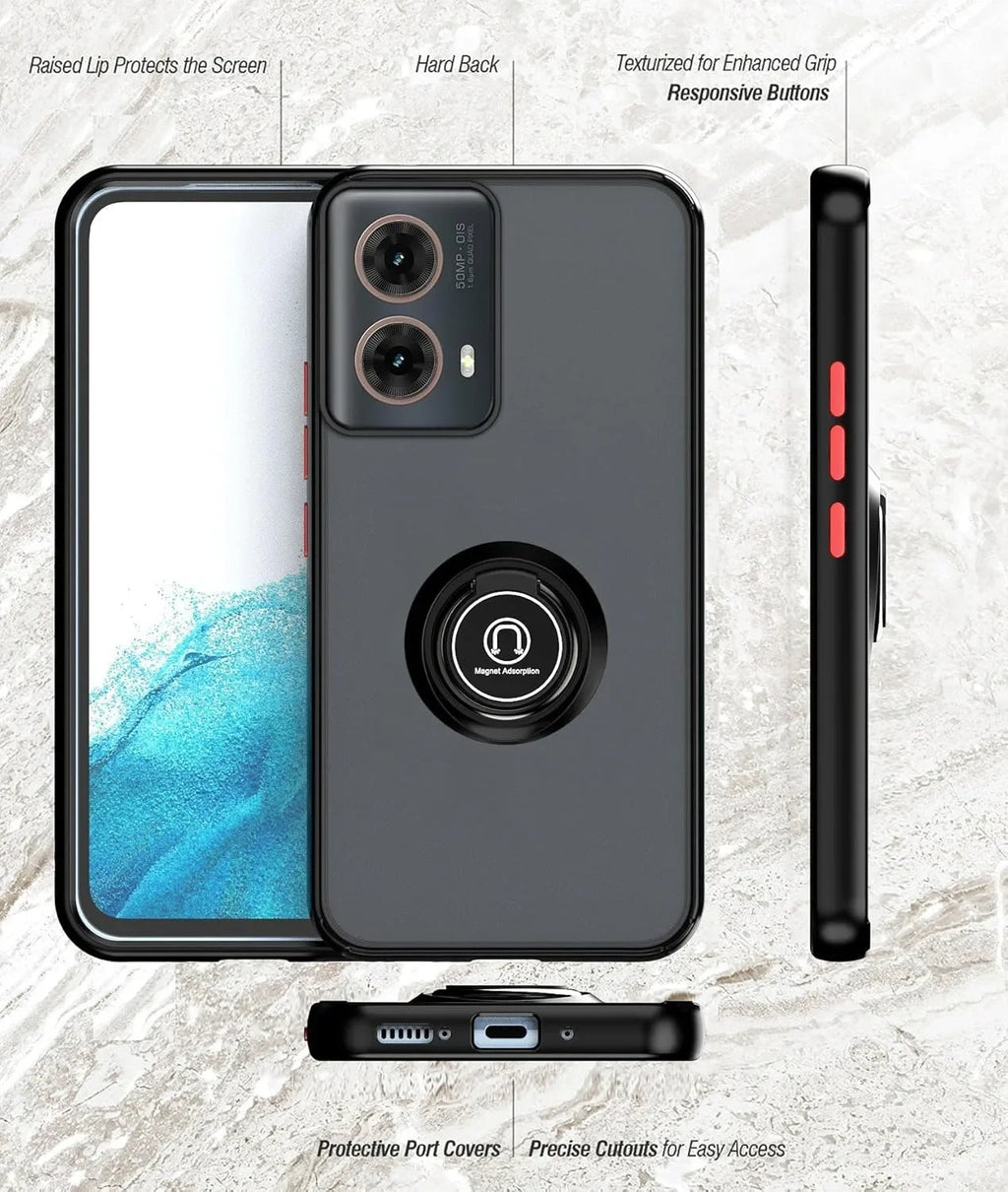 Motorola Moto Armor Matte Ring Case
