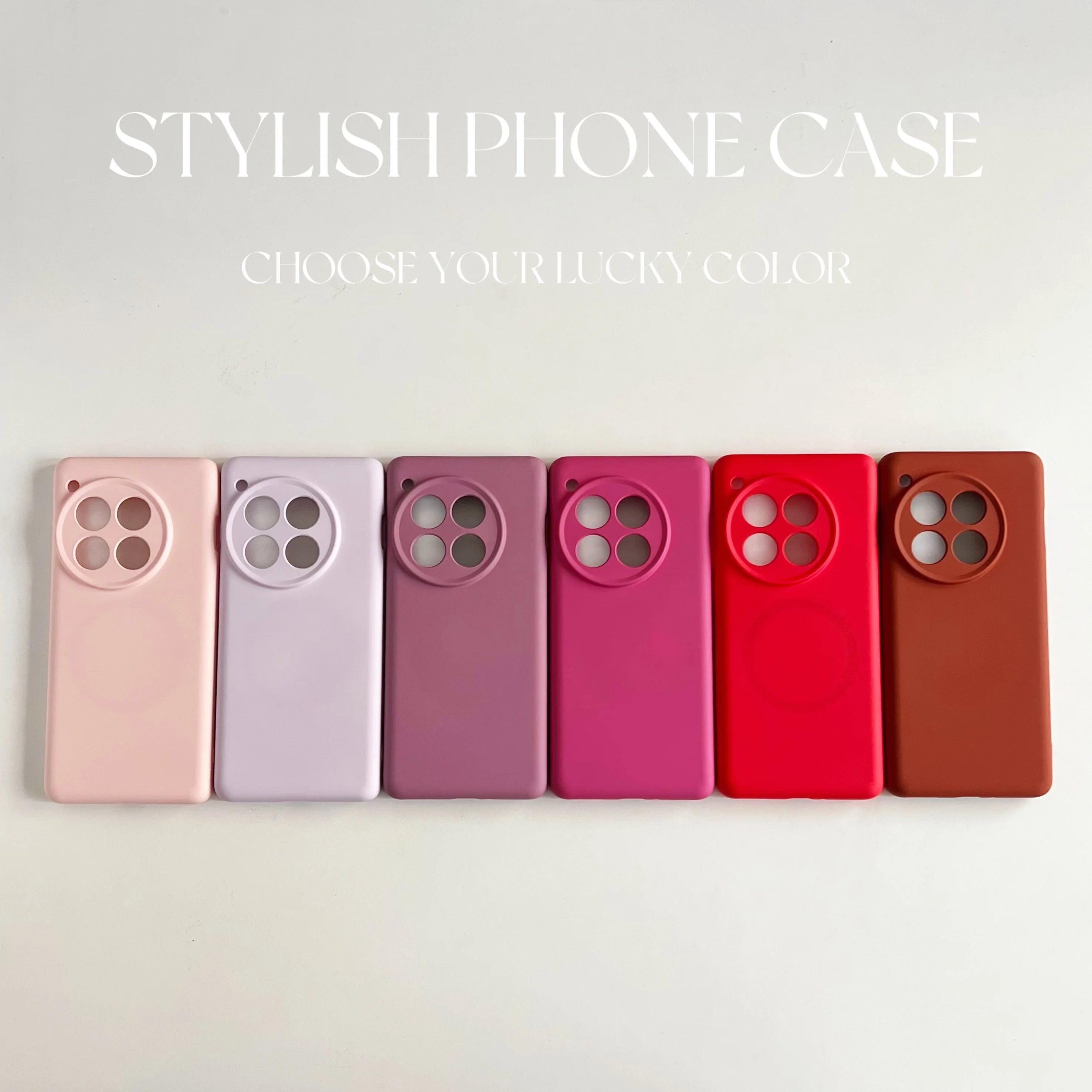 MagSafe Liquid Silicone Case for OnePlus 15 / 13 / 12 / Ace 6 / Ace 5 Pro – Camera Protection Cover
