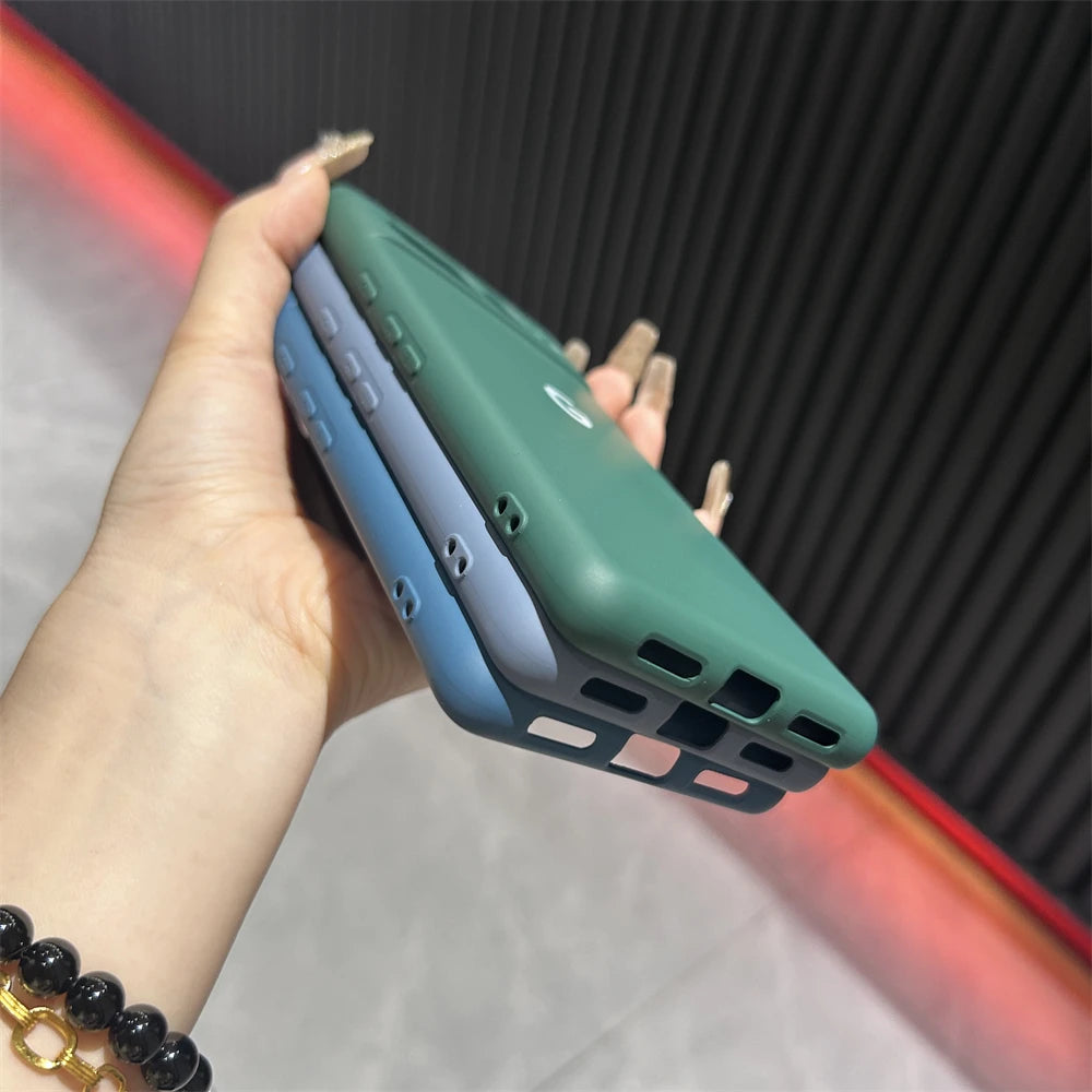 Solid Color Silicone Shockproof Case for Google Pixel 6–8 Series