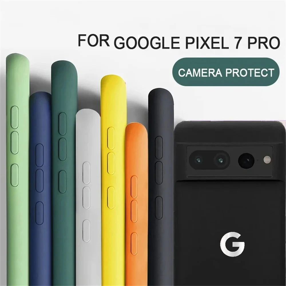 Ultra Slim Liquid Silicone Case for Google Pixel 6–10A Series