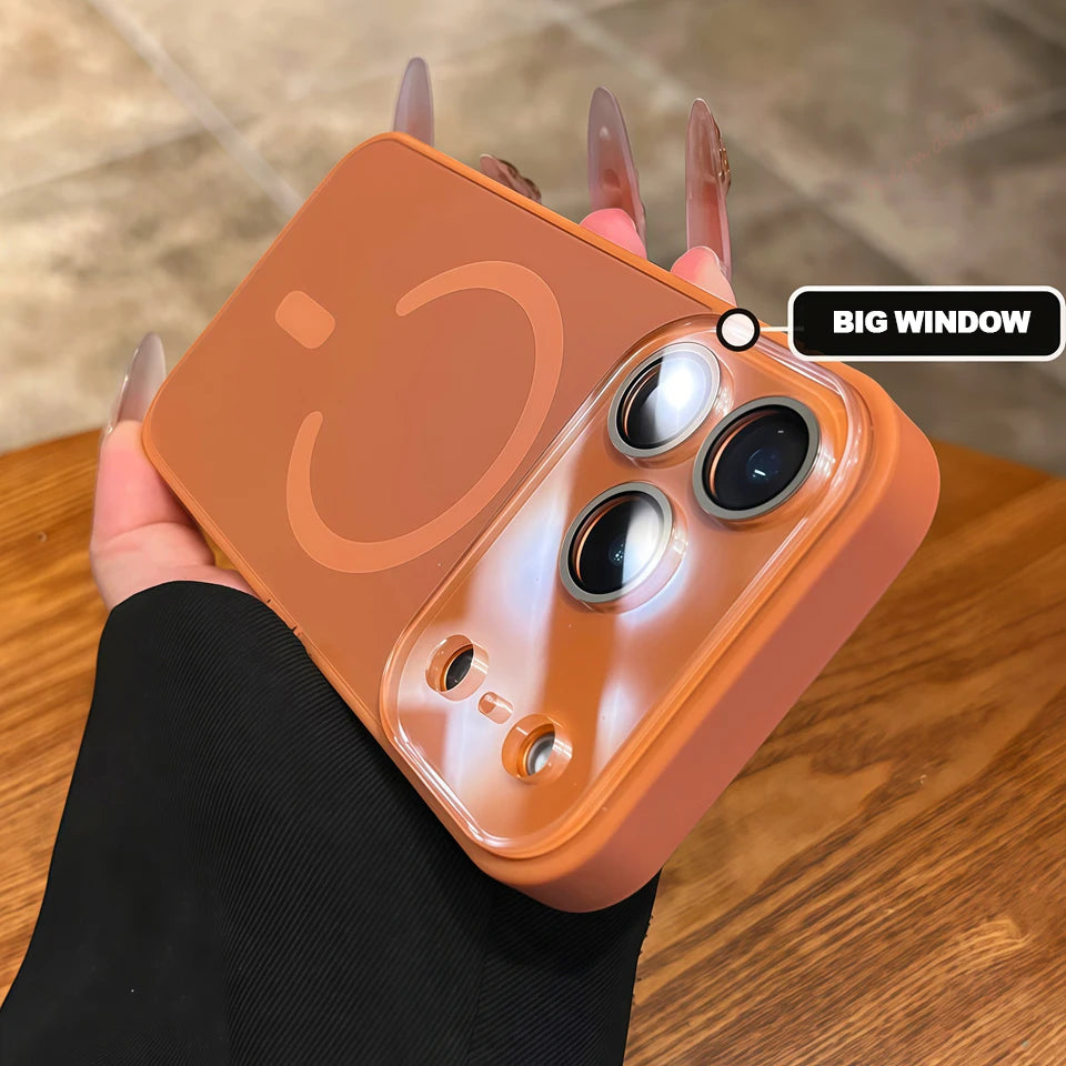 Magnetic MagSafe Phone Case for iPhone 12 13 14 15 16 17 / Pro / Pro Max / Air — Matte Shockproof Silicone Cover