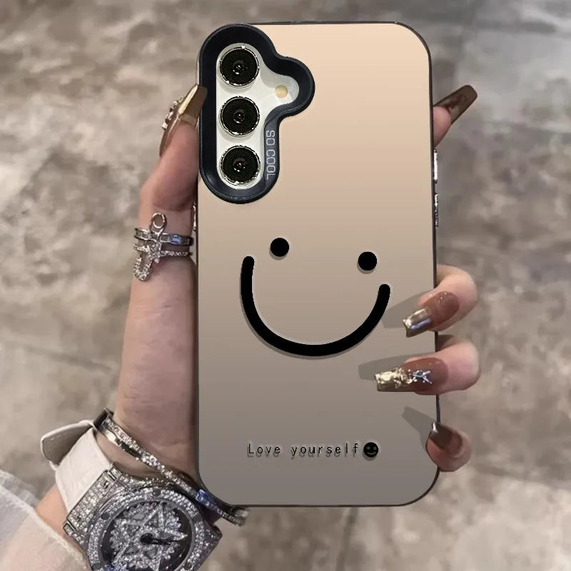 Samsung Galaxy Case – Silver Smile Cheeks