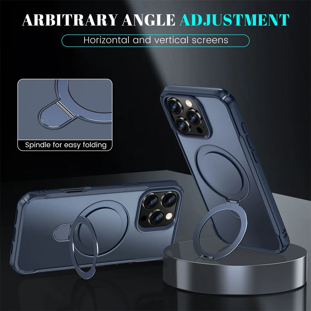 MagSafe Magnetic Stand Case — iPhone 11–18 Series