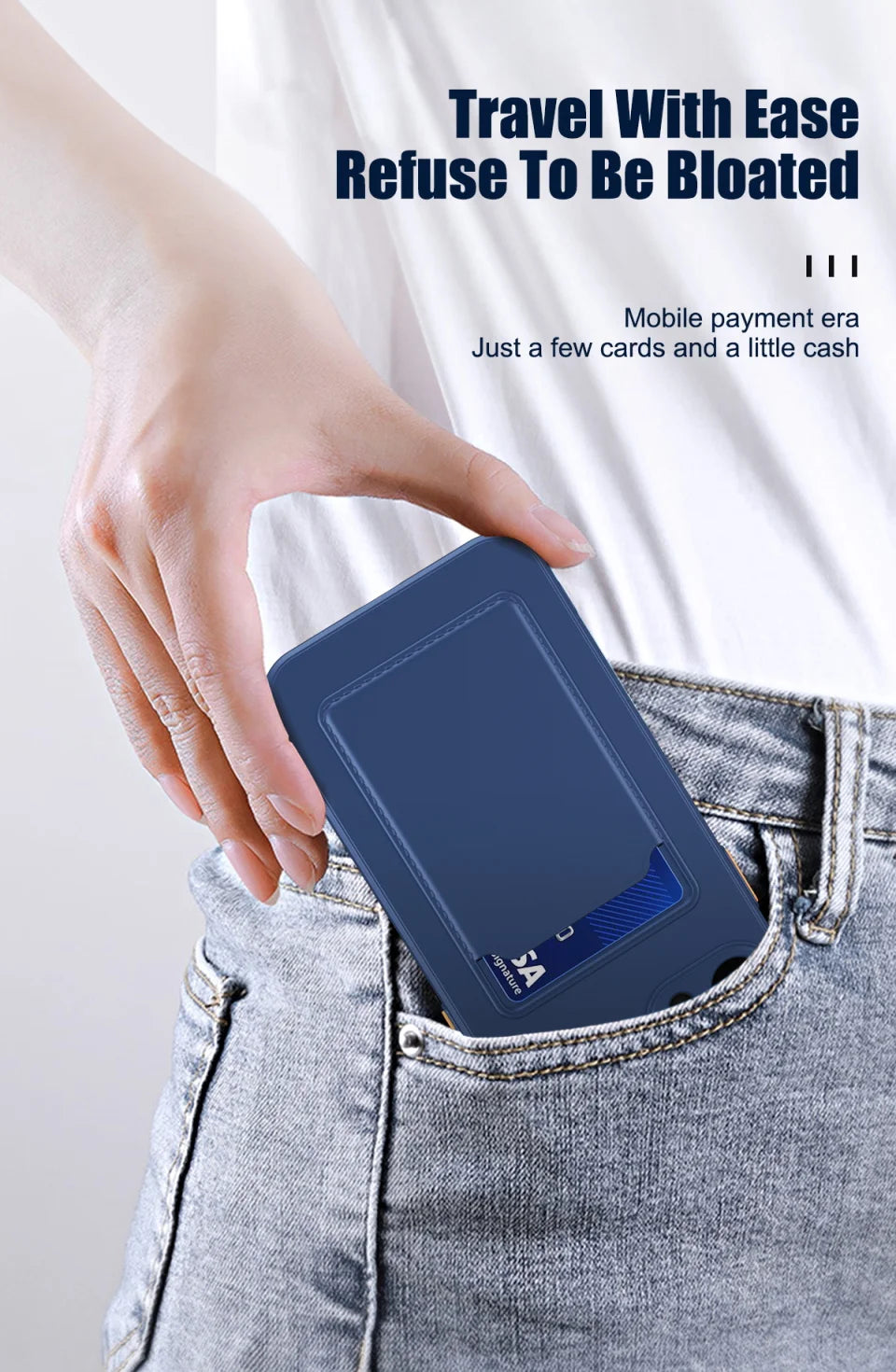 iPhone Wallet Case – Silicone Card Slot Cover