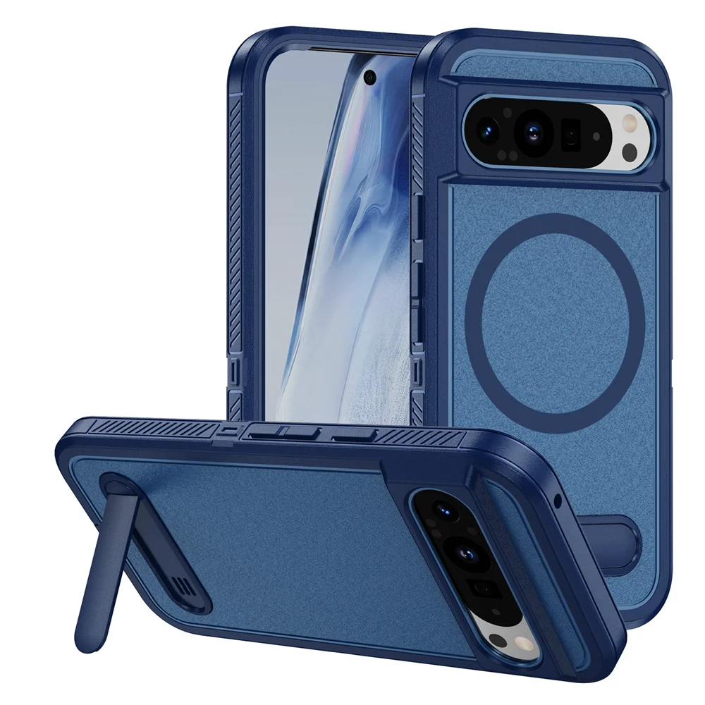Luxury Folding Stand Magnetic Armour Case for Google Pixel 8 / 8A / 8 Pro / 9 / 9 Pro / 9 Pro XL