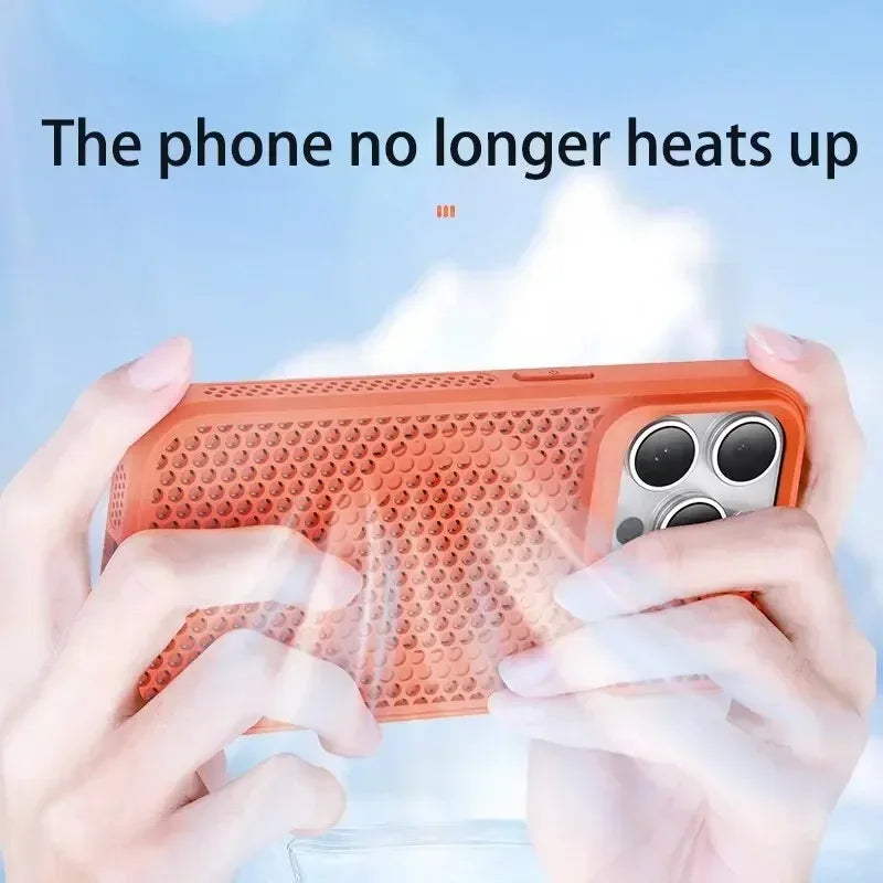 Cooling Heat Dissipation Phone Case for iPhone 17 / 16 / 15 / 14 / 13 / 12 / 11 Series | MagSafe Compatible