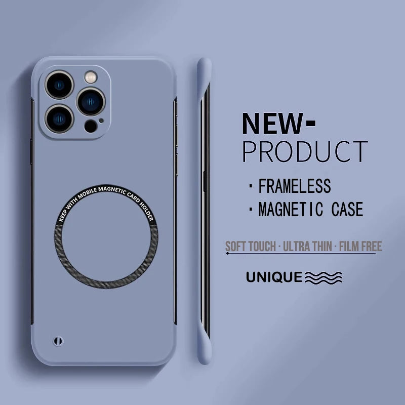 Matte PC Magnetic Case for iPhone