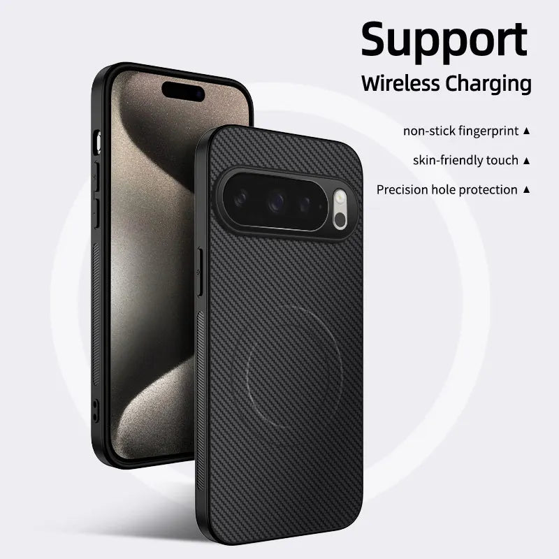 Carbon Fiber Bumper Case for Google Pixel — MagSafe Compatible