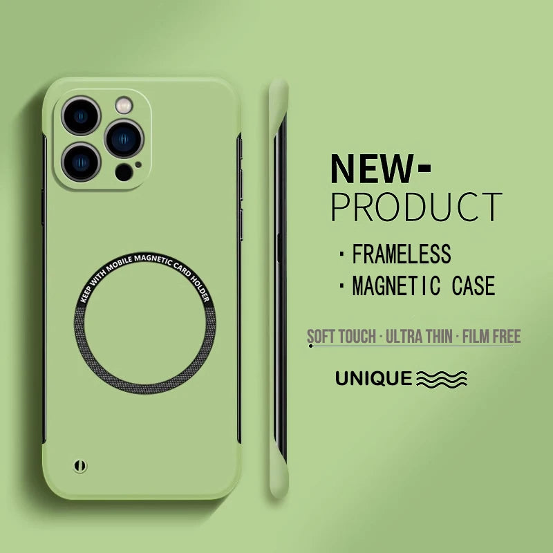 Matte PC Magnetic Case for iPhone
