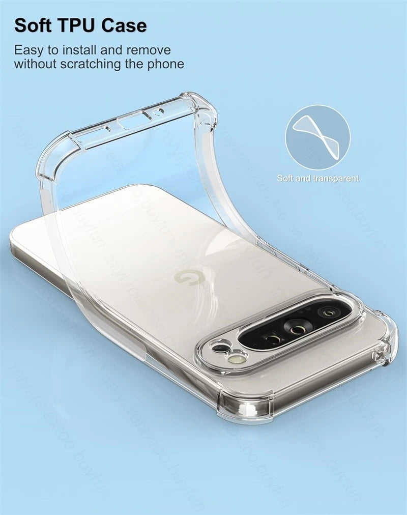 Clear Slim TPU Case for Google Pixel 9 & 10 Series