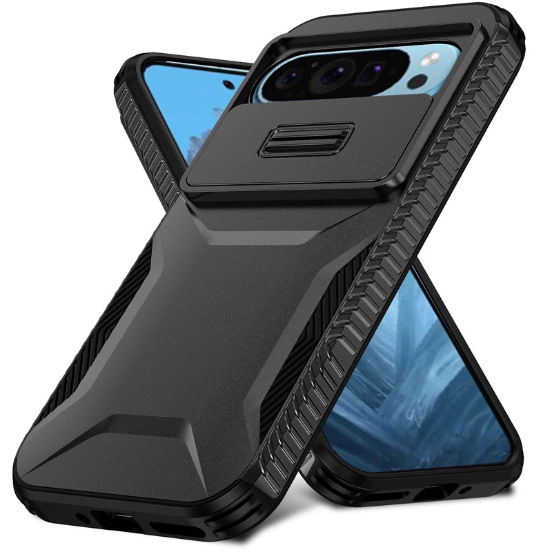 Shockproof Slide Camera Lens Case for Google Pixel 7–9 Pro XL