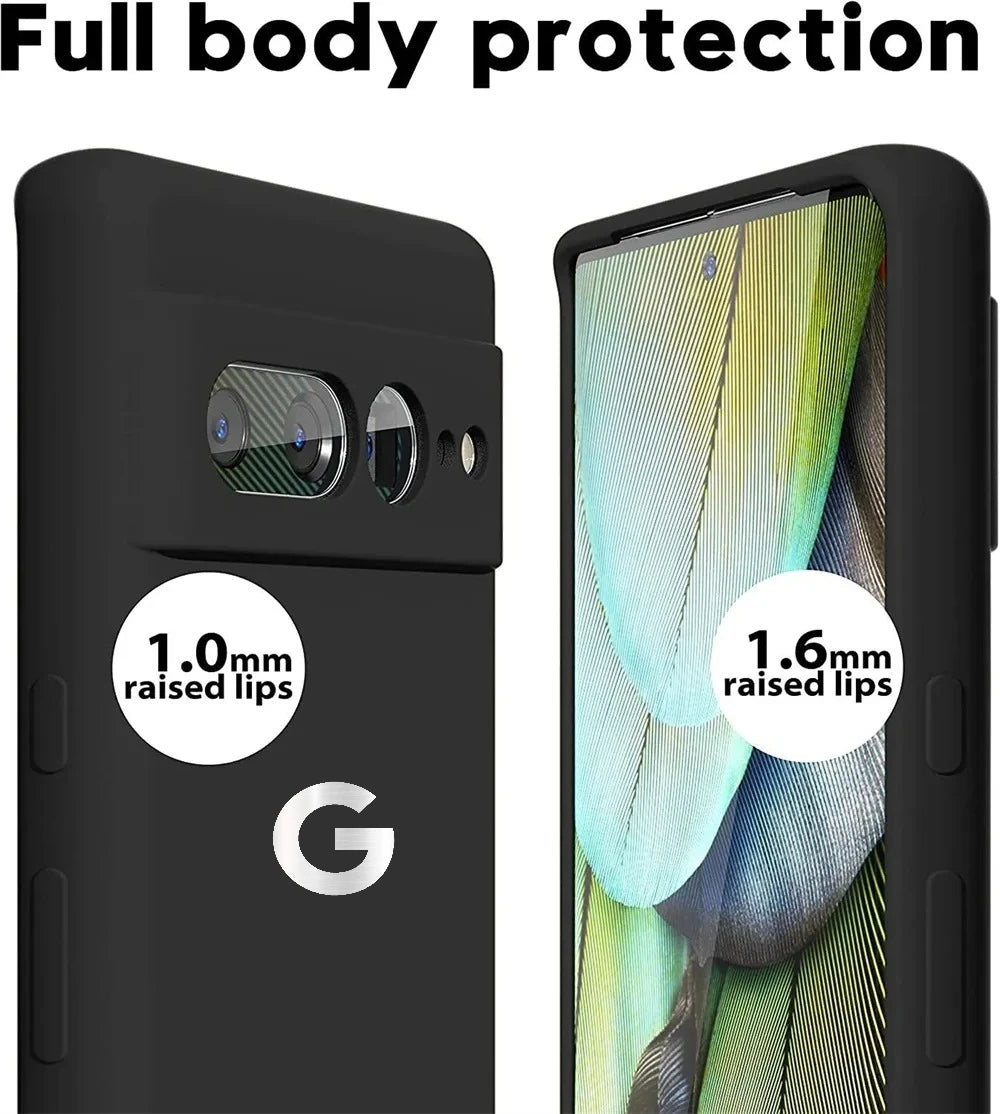 Ultra Slim Liquid Silicone Case for Google Pixel 6–10A Series