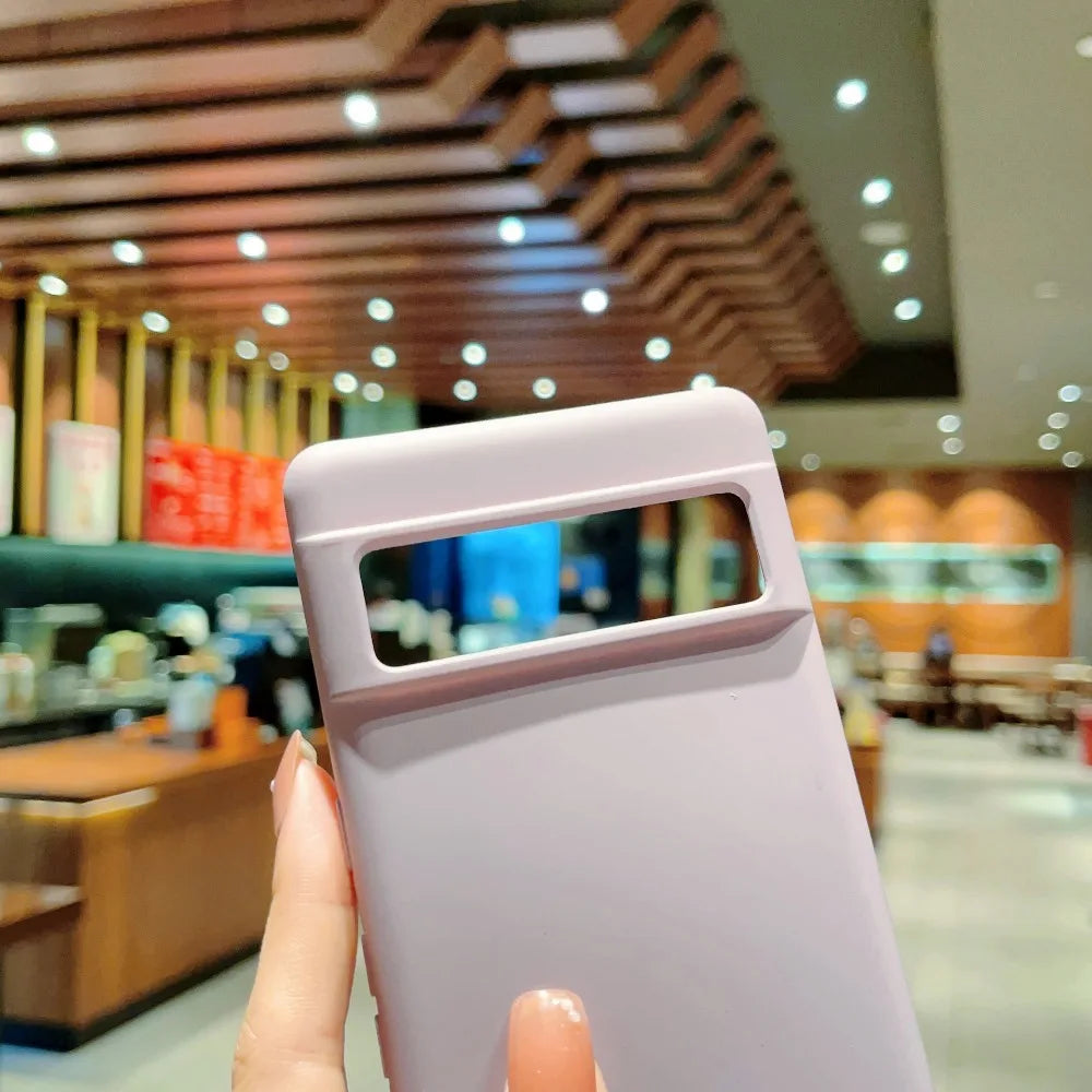 Soft Silicone Case for Google Pixel — Solid Color Matte Slim Cover
