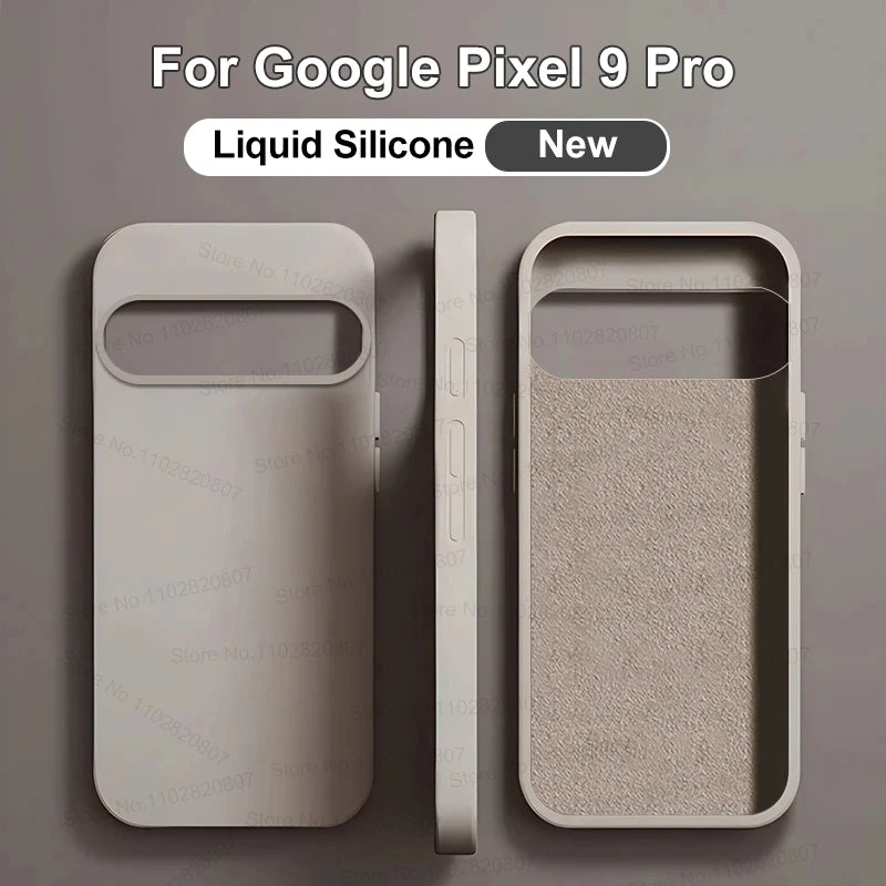 Luxury Liquid Silicone Case for Google Pixel 6–9 Pro XL