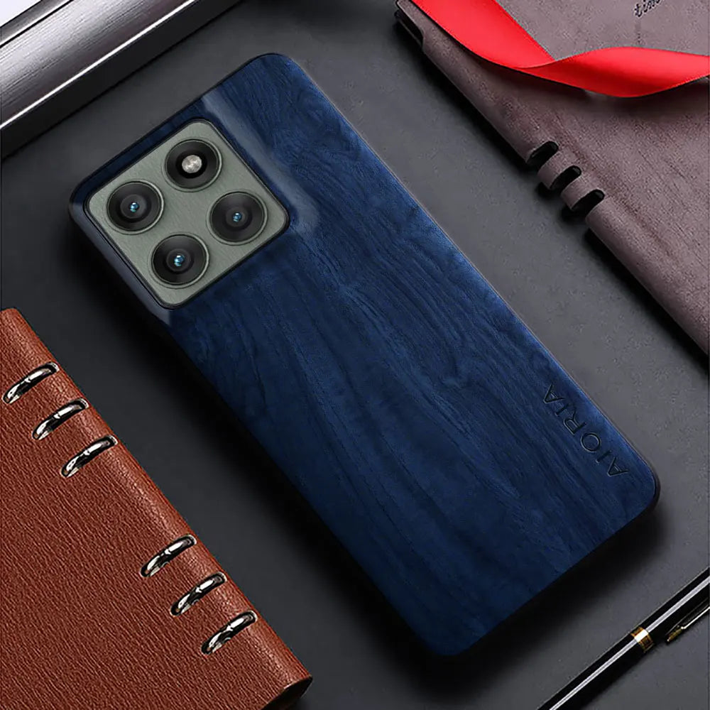 Bamboo Wood Pattern PU Leather Case for Motorola Edge 50 & 60 Series