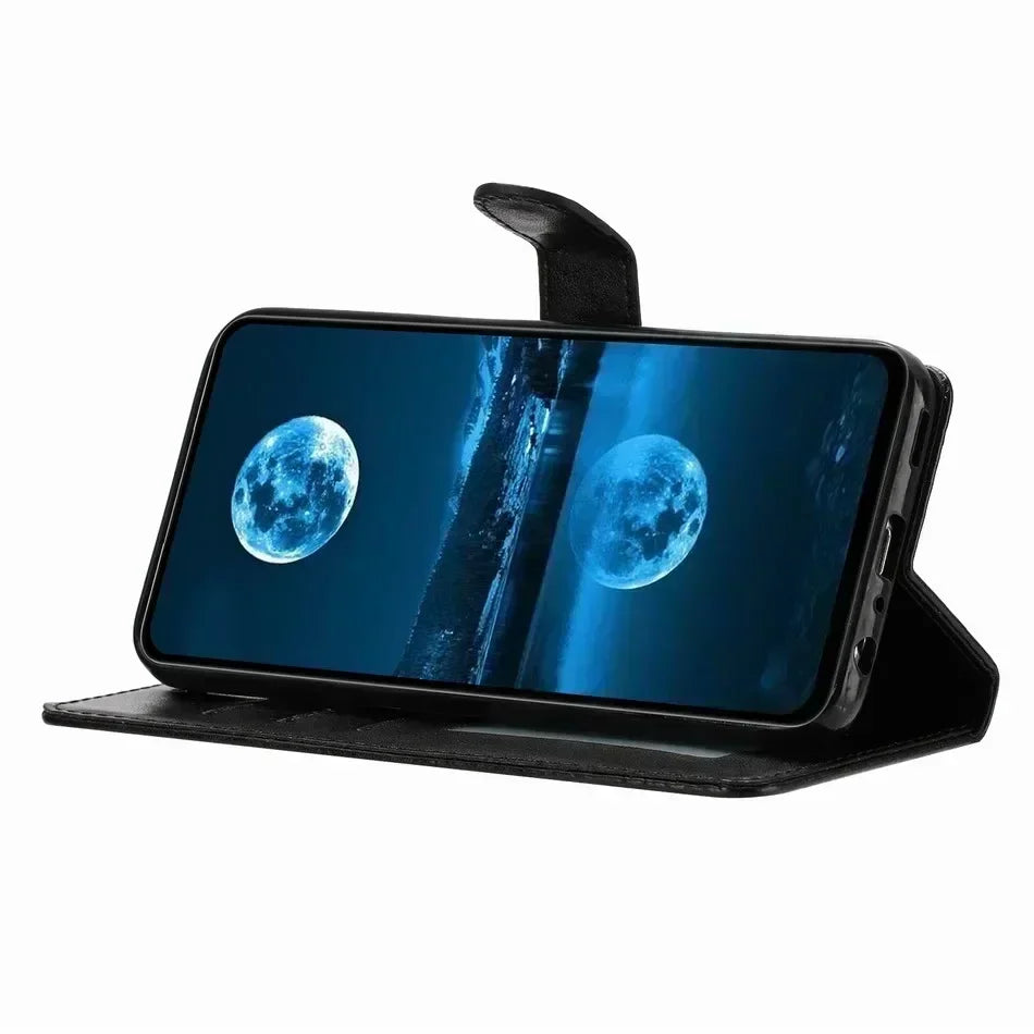 PU Leather Wallet Flip Case — Motorola Moto G Series