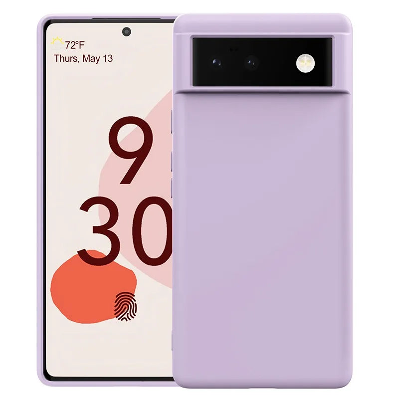 Soft Silicone Case for Google Pixel — Solid Color Matte Slim Cover
