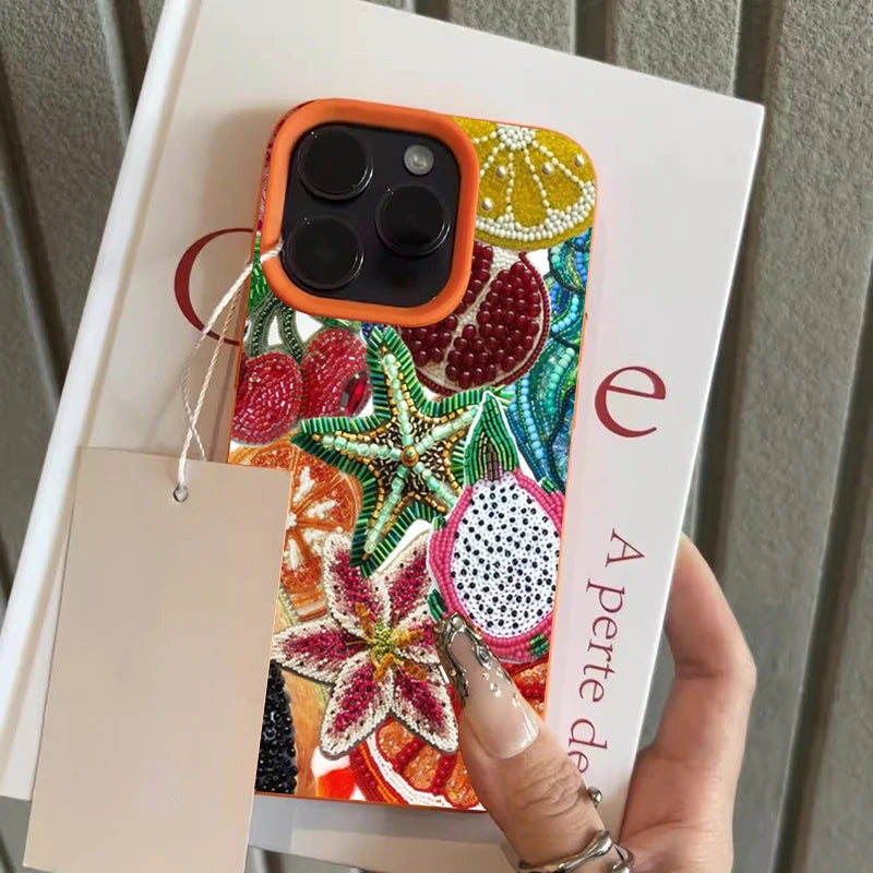 Retro Fruit Pattern iPhone Case