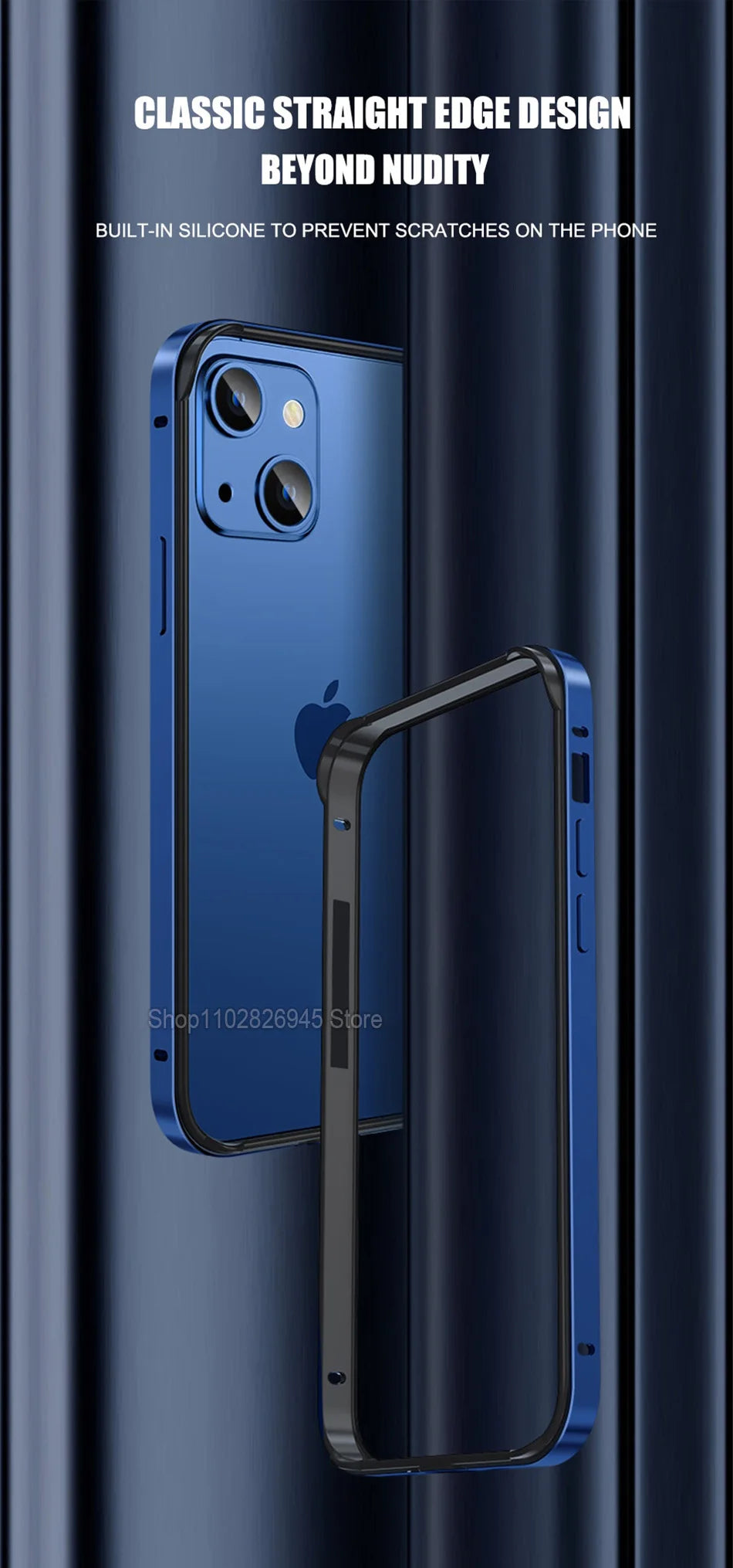 iPhone Aluminum Bumper Case – Hybrid Metal & Silicone Frame