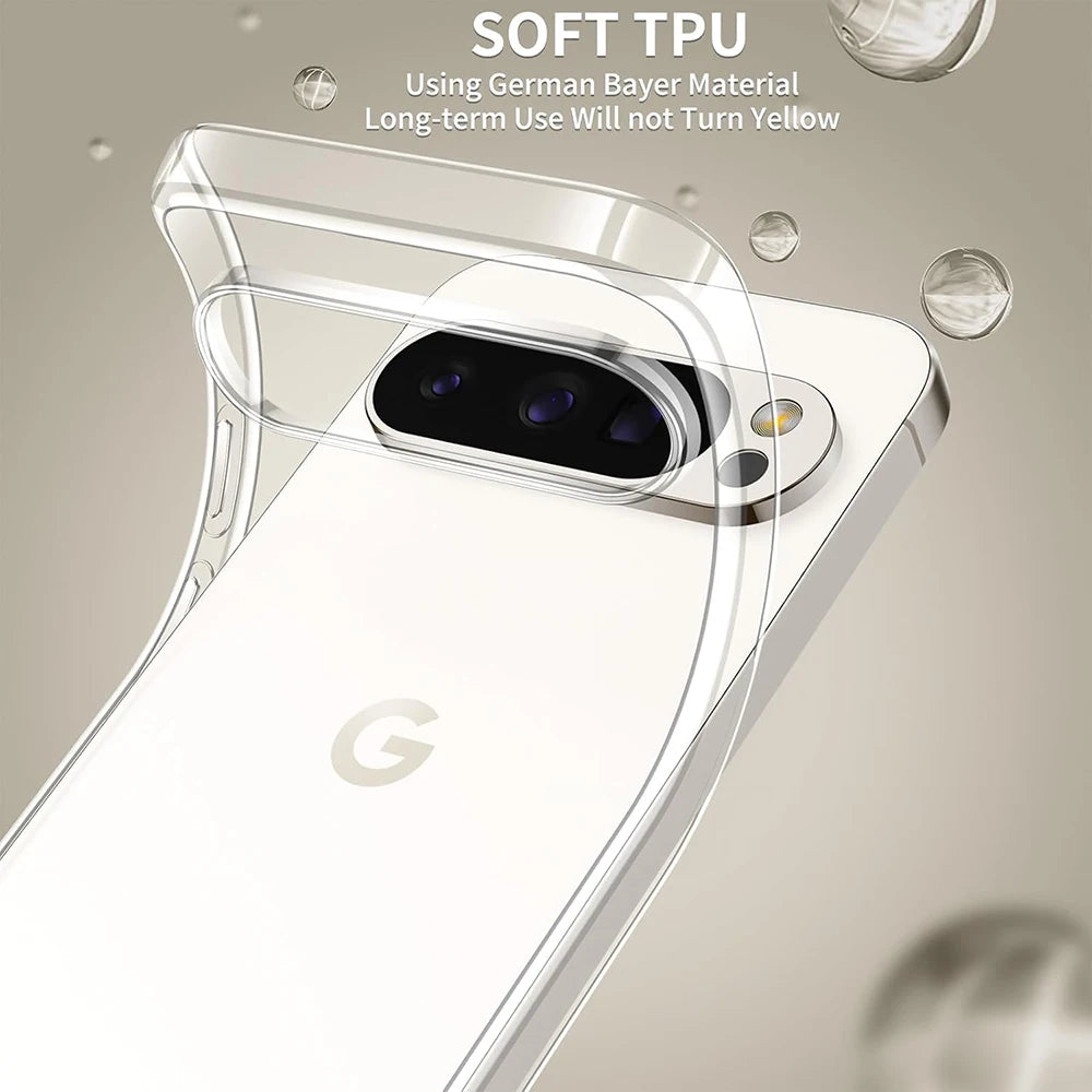 Ultra Thin Clear Silicone Case for Google Pixel 6 / 6A / 6 Pro / 7 / 7A / 7 Pro / 8 / 8A / 8 Pro / 9 / 9A / 9 Pro / 9 Pro XL