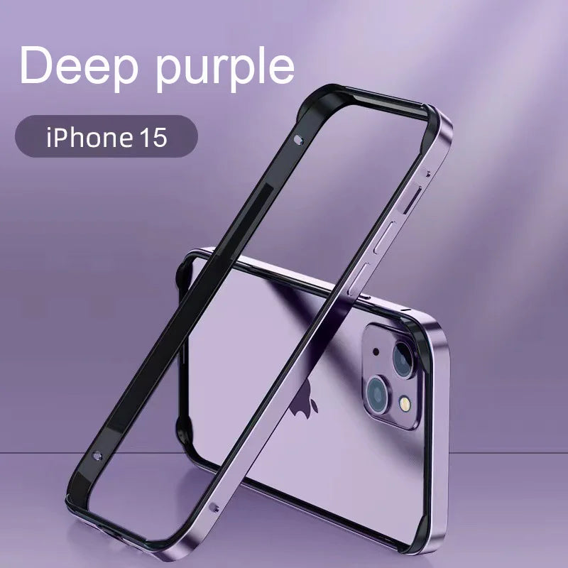 iPhone Aluminum Bumper Case – Hybrid Metal & Silicone Frame