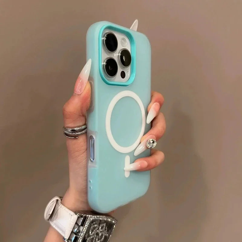 Matte Magnetic Bumper Phone Case – iPhone 11–17, Air, Pro, Max, Plus | MagSafe Compatible